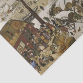 Die Volkszählung in Bethlehem (von Pieter Bruegel) Seidenpapier (Ausschnitt)