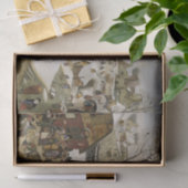 Die Volkszählung in Bethlehem (von Pieter Bruegel) Seidenpapier (Geschenk)