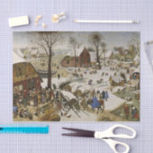 Die Volkszählung in Bethlehem (von Pieter Bruegel) Seidenpapier (Handwerk)