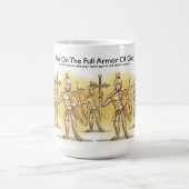 Die volle Rüstung Gottes anbringen Kaffeetasse (Mittel)