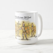 Die volle Rüstung Gottes anbringen Kaffeetasse (VorderseiteRechts)