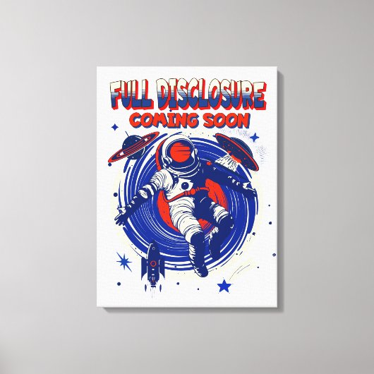 Die vollständige Offenlegung kommt bald. | Astrona Leinwanddruck (Vorderseite)