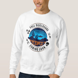 Die vollständige Offenlegung kommt bald. UFO in Sweatshirt