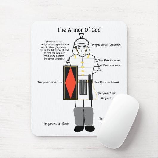 Die vollständige Rüstung der Mouse Pad Gottes Mousepad (Mit Mouse)
