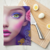 Die von der ukrainischen Kultur Inspirierte Blumen Geschirrtuch (Viertel Falte)