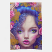 Die von der ukrainischen Kultur Inspirierte Blumen Geschirrtuch (Vertikal)