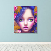 Die von der ukrainischen Kultur Inspirierte Blumen Leinwanddruck (Insitu (Holzboden))