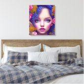 Die von der ukrainischen Kultur Inspirierte Blumen Leinwanddruck (Insitu (Schlafzimmer))