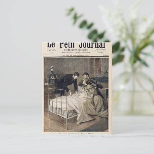 Die von Doktor Roux heilende Kreuzung Postkarte (Stehend Vorderseite)