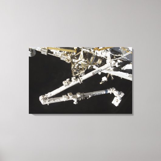 Die von Kanada gebaute Raumstation Leinwanddruck (Vorderseite)