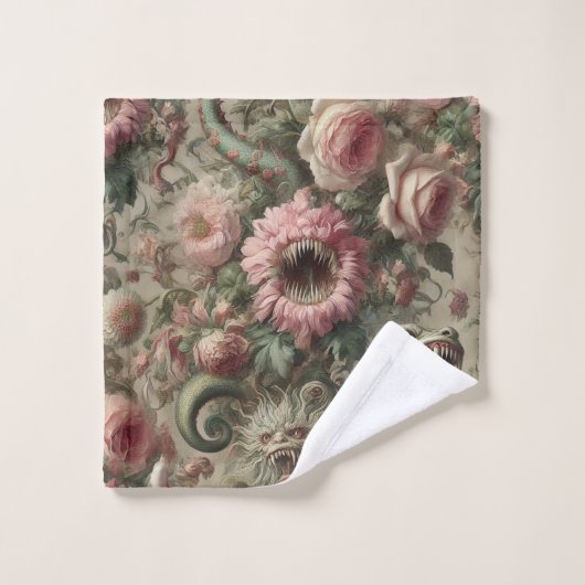 Die Voracious Verdants - Gotisch Viktorianisch Badhandtuch Set (Waschlappen)