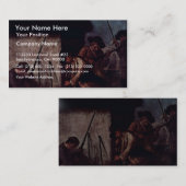 Die Vorbereitung der Gewehre" durch Longhi Pietro Visitenkarte (Vorne/Hinten)