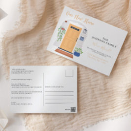 Die Vordertür für Wasserfarben wurde um eine neue  Postkarte