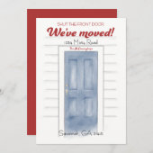 Die Vordertür-Karte wird durch die neue Adresse bl Einladung (Vorne/Hinten)