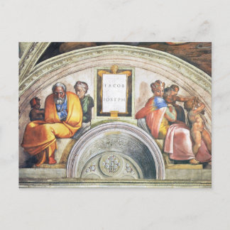 Die Vorfahren von Christus: Jakob, Joseph, 1512 Postkarte
