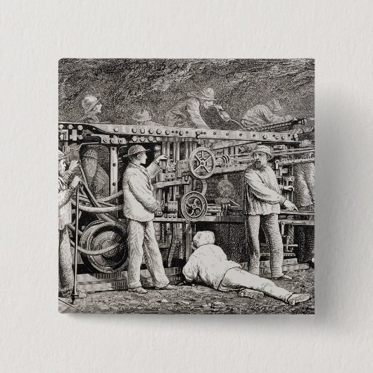 Die vorgerückte Galerie auf der französischen Button (Vorderseite)