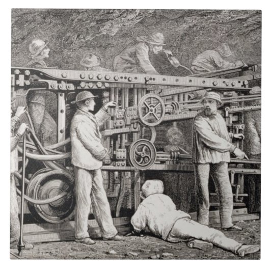 Die vorgerückte Galerie auf der französischen Fliese (Vorderseite)