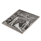 Die vorgerückte Galerie auf der französischen Fliese (Seite)