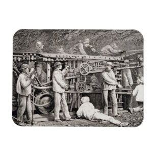 Die vorgerückte Galerie auf der französischen Magnet