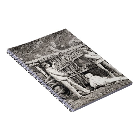 Die vorgerückte Galerie auf der französischen Notizblock (Rechte Seite)