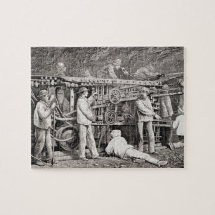 Die vorgerückte Galerie auf der französischen Puzzle