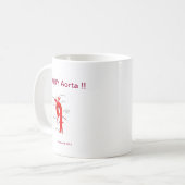 Die Vorlage das einzige WARUM Aorta!!  Kaffee Kaffeetasse (Vorderseite Links)