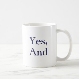 Die Vorlage "ja und" Tasse