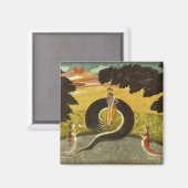 Die Vorlage von Kaliya, Basohli, Pahari Magnet (Vorderseite/Rückseite)