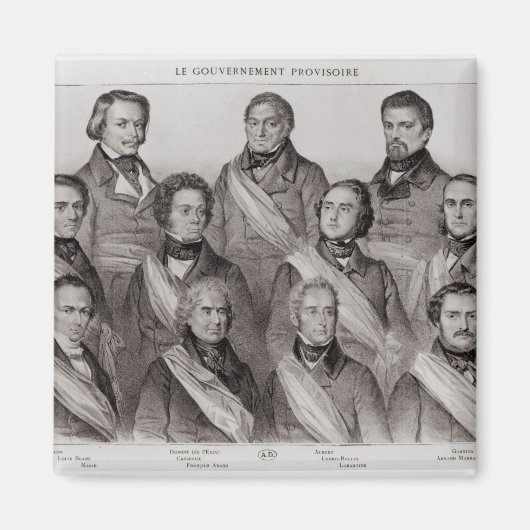Die vorläufige Regierung von 1848 Magnet (Vorne)