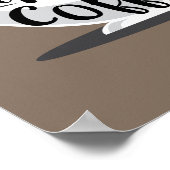 Die Vormittage wurden für Kaffeekonzept gedruckt Poster (Ecke)