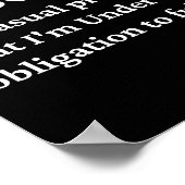 Die Vorsätze des neuen Jahres lustig Poster (Ecke)