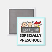 Die Vorschule ist Coole Tshirts und Geschenke Magnet (Vorderseite/Rückseite)