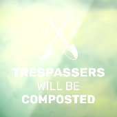 Die Vorstöße werden nach Maß kompostiert | Fensteraufkleber (Blatt 3)