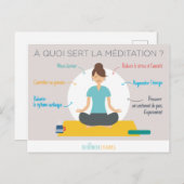 Die Vorteile der Meditation Postkarte (Vorne/Hinten)