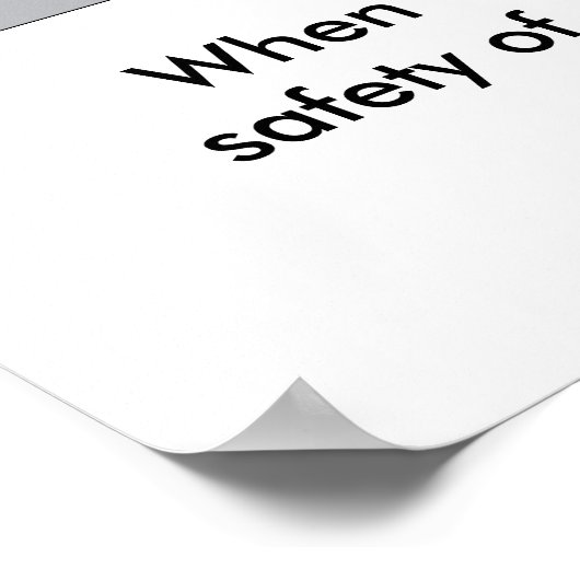 Die Vorteile der Sicherheit 2001 Poster (Ecke)