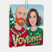 Die Vowtones - Weihnachts-Keramik Square Ornament (Rechts)