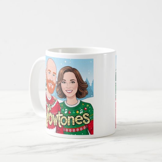 Die Vowtones - Weihnachts-Tasse Kaffeetasse (Vorderseite Links)