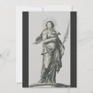 Die vulkanische Gnade der heiligen Agatha von Sizi Feiertagskarte