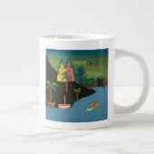 Die vulkanische Insel 2008 Jumbo-Tasse (Rechts)