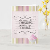 Die wachsende alte Geburtstagskarte Karte (Gelbe Blume)