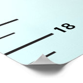 Die Wachstumstabelle für Sonnenschein und Wolken f Poster (Ecke)