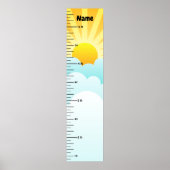 Die Wachstumstabelle für Sonnenschein und Wolken f Poster (Vorne)