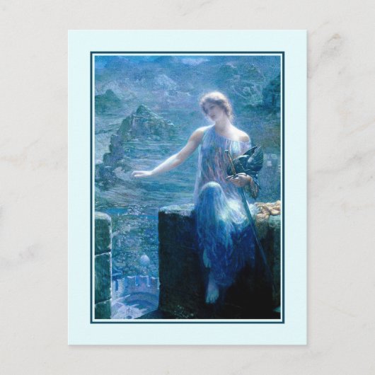 'Die Wacht der Walküre' Postkarte (Vorderseite)