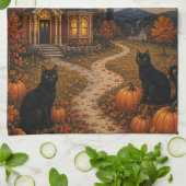 Die Wächter des Herbstmondes Geschirrtuch (Gefaltet)