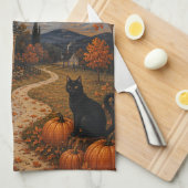 Die Wächter des Herbstmondes Geschirrtuch (Viertel Falte)