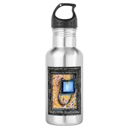 Die Wächterflasche aus Aluminium Edelstahlflasche (Vorderseite)