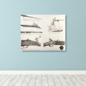 Die Waffen und ihre Entwicklung Leinwanddruck (Insitu (Holzboden))