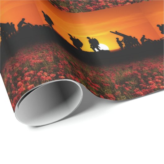 Die Waffen vorbereiten Geschenkpapier (Rolleneckpunkt)