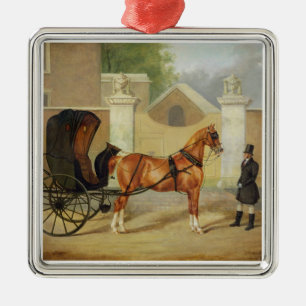 Die Wagen der Herren: Ein Cabriolet, c.1820-30 (Ö Silbernes Ornament