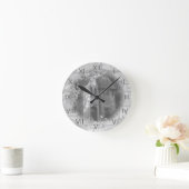 "Die Wagenhalle" Runde Wanduhr (Zuhause)